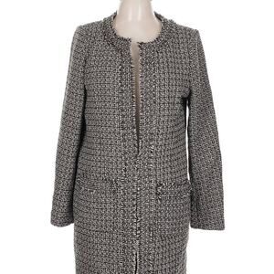 Nanette Nanette Lepore black & white tweed skirt suit with gold buttons
